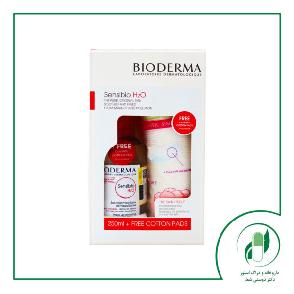پک محلول سن سی بیو H2O و پد کلاسیک بایودرما - Bioderma