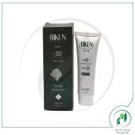 کرم ضد آفتاب +SPF50 رنگی پوست های خشک شماره 1 بژ روشن بیکن - Biken - تصویر 2