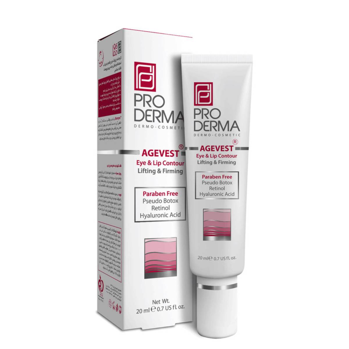 New Project (4) کرم ضد چروک دور چشم و دور لب ایج وست(Eye And Lip Contour Cream Agevest)Pro Derma - Image 1