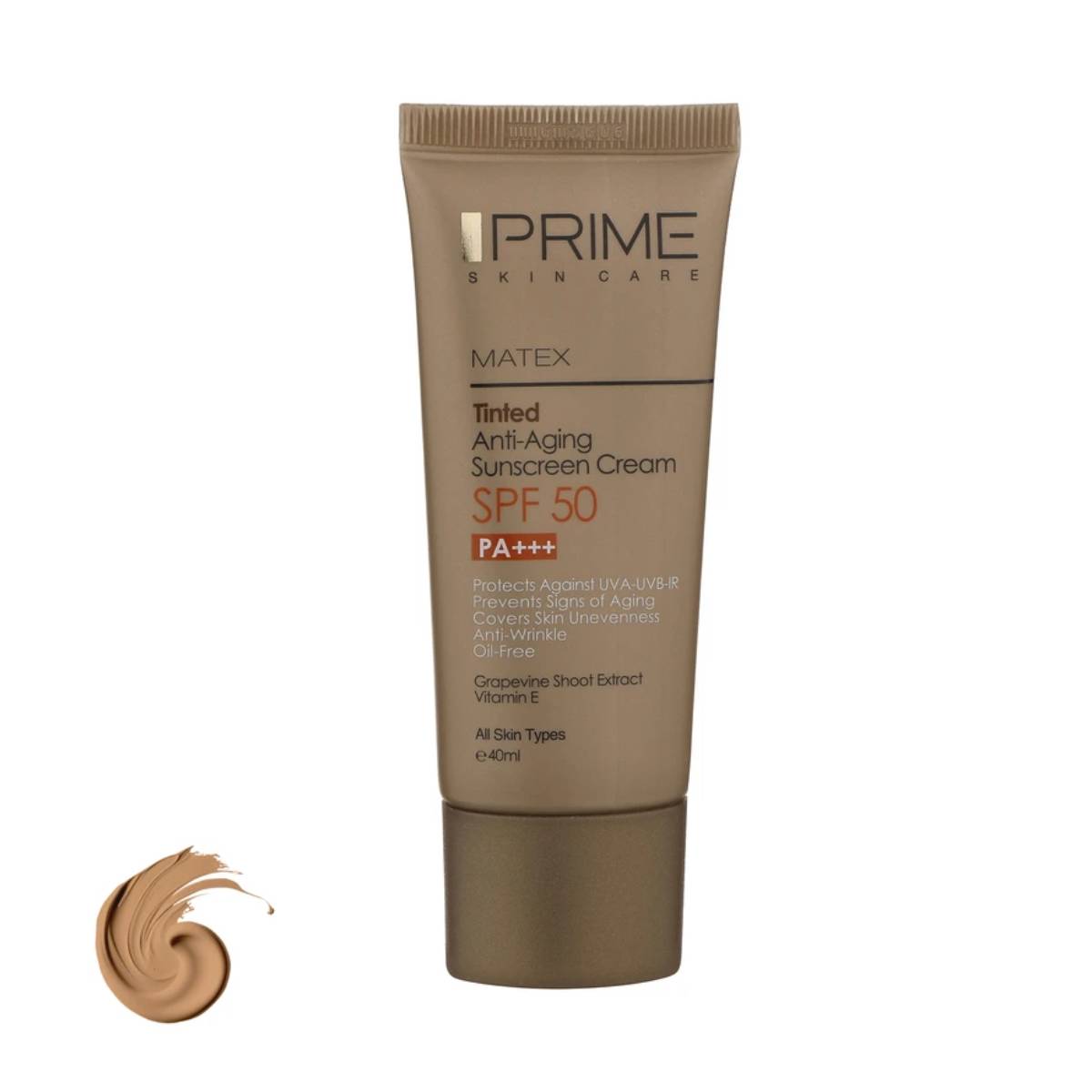 پریم1 کرم ضد آفتاب جوان کننده SPF50 رنگی | پریم - Image 1