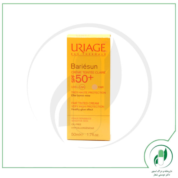 کرم ضد آفتاب رنگی سری Bariesun مدل Light - Uriage Bariesun Light Sunscreen Cream 50ml - اوریاژ - uriage