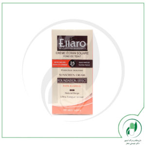 کرم ضد آفتاب با پوشش کرم پودر SPF25 الارو - Ellaro