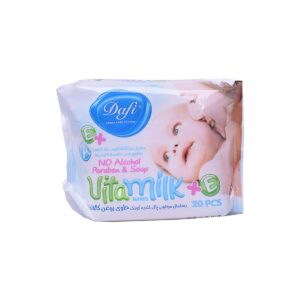 دستمال مرطوب پاک کننده کودک ویتامیلک کودک دافی-dafi