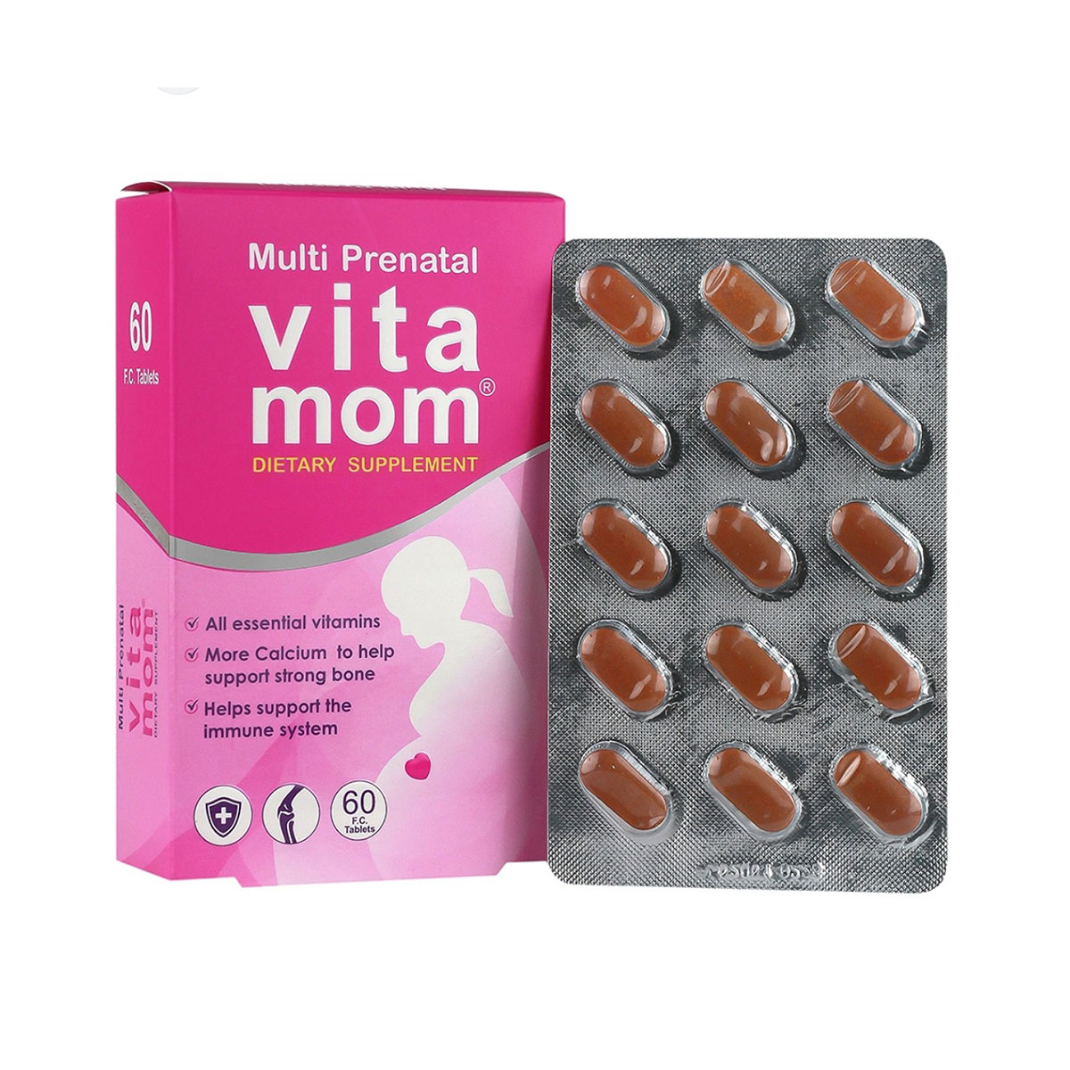 قرص-ویتا-مام60عددی--Vita-Mom قرص مولتی پریناتال | ویتامام - Image 1