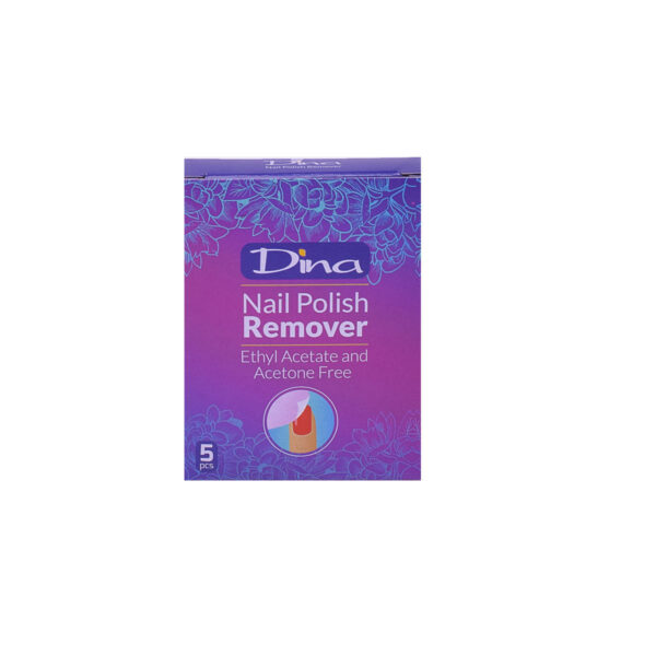 پد لاک پاک کن دینا مدل Flower - Dina Flower Polish Nail Remover Pad - Pack of 8