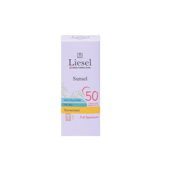 ضد آفتاب سانسل پوست چربT1 +SPF50 - لایسل -liesel Sunsel Oily Skin Sunscreen Cream SPF50+