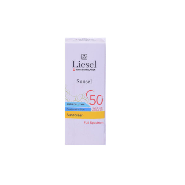 ضد آفتاب سانسل بدون رنگ پوست خشکSPF50 لایسل-Liesel