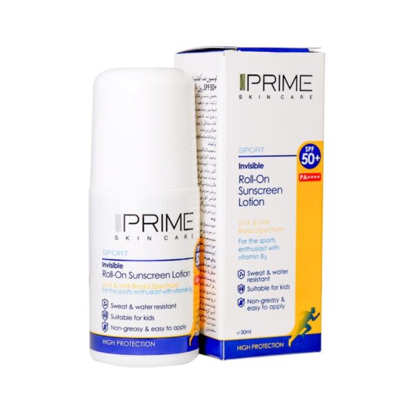 لوسیون ضد آفتاب رول آن +SPF50 پریم - Prime