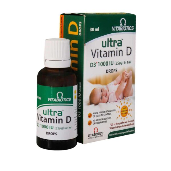 قطره اولترا ویتامین د3 ویتابیوتیکس-Vitabiotics