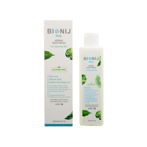 شامپو بدن گیاهی مناسب پوست چرب بیونیج-Bionij