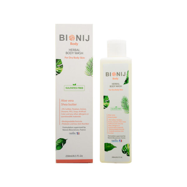 شامپو بدن گیاهی مناسب پوست خشک بیونیج-Bionij