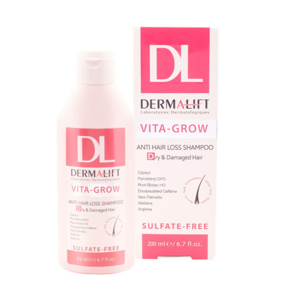 شامپو تقویت کننده موی خشک و آسیب دیده - درمالیفت - Dermalift