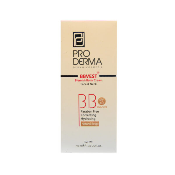 کرم بالم مرطوب کننده رنگی پوست چرب بی بی وست پرودرما - Pro Derma
