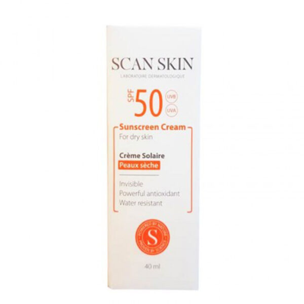 کرم ضد آفتاب فاقد رنگ پوست خشک اسکن اسکین-Scan Skin