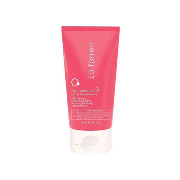 ژل شستشوی صورت مخصوص پوست های خشک و حساس 3 لافارر-Lafarrerr - Image 2