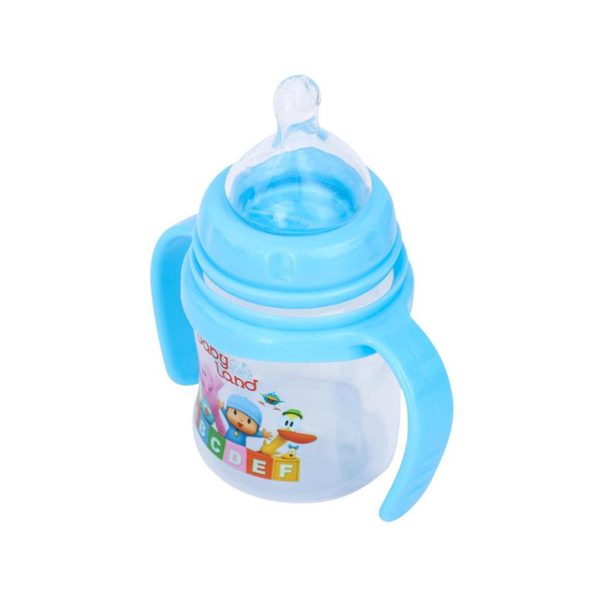 شیشه شیر ارتودنسی دسته دار مدل 408 ظرفیت 150 میلی لیتربیبی لند-Baby Land - Image 2