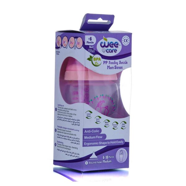 شیشه شیر وی کر کد B324 | شماره 2 برای کودکان بیشتر از ۶ ماه-wee cara - Image 2