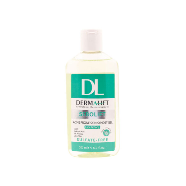 ژل شستشوی غیر صابونی سبولیفت(Sebolift Acne Prone Skin Syndet Gel)-dermalift - Image 2
