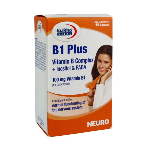 کپسول ویتامین B1 پلاس یوروویتال 60 عدد-Eurhovital B1 Plus 60 Capsules