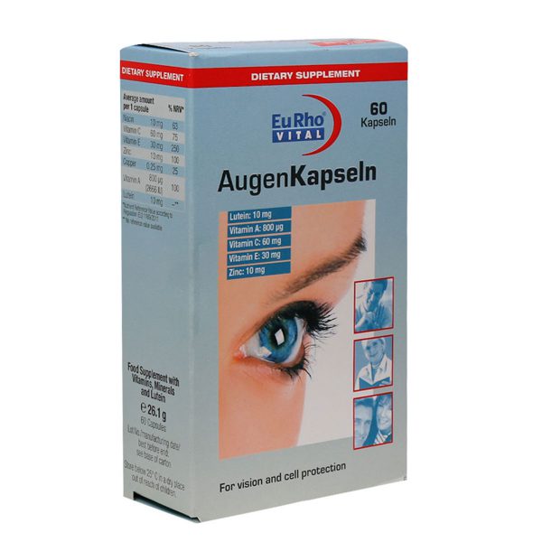 کپسول چشم اوژن یوروویتال ۶۰ عددی-EuRho Vital Augen Eye Capsule 60 Caps