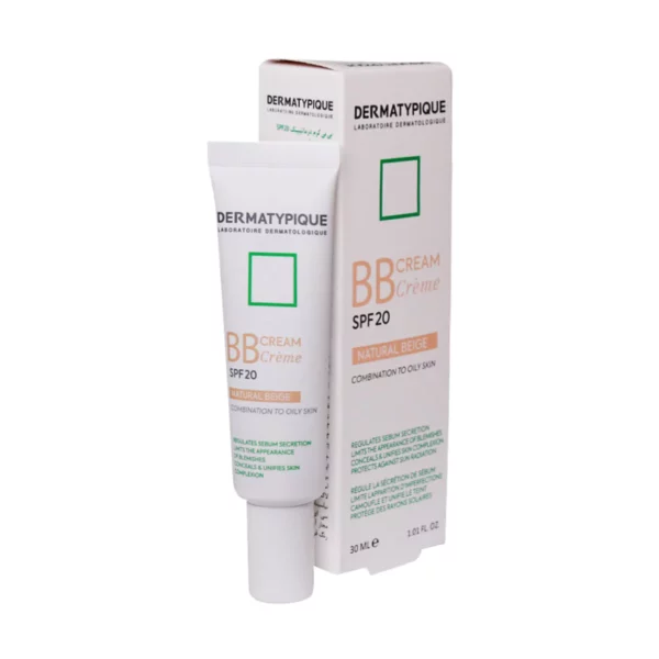 بی بی کرم SPF20 درماتیپیک مناسب پوست چرب و مختلط 30 میلی لیتر ـ Dermatypique BB Cream Spf 20 For Combination To Oily Skin ـ درماتیپیک