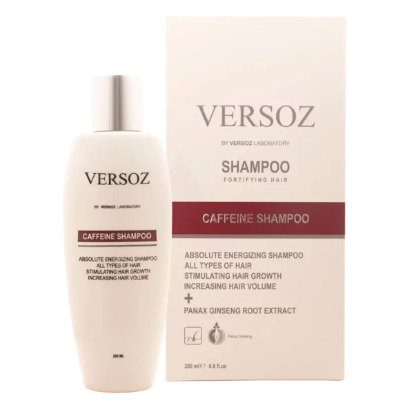 شامپو ضد ریزش مو ورسوز حاوی کافئین _ Versoz Fortifying Caffeine Shampoo-200ML_ ورسوز