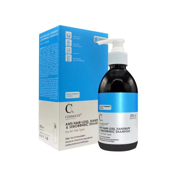 شامپو تقویت کننده و ضد شوره کازموسپ_ COSMOCEP SCALP Care & Treatment Anti Dandruff Shampoo 250ml_ کازموسپ