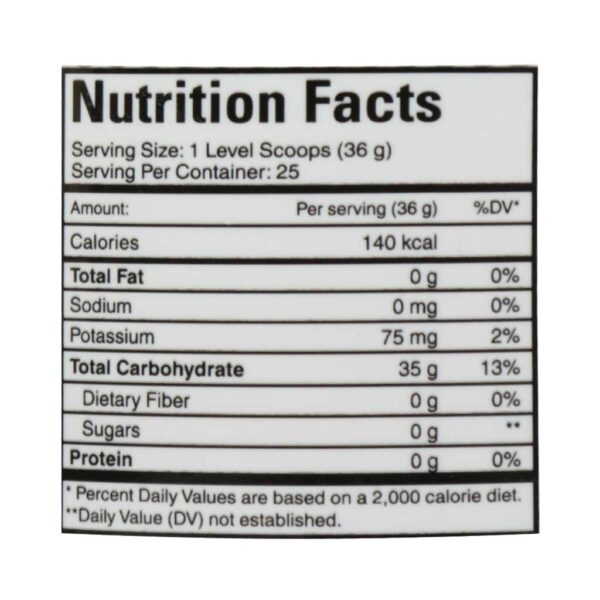 عکس سوم پودر کربوهیدرات ویتارگو 908 گرم داروخانه دکتر دوستی