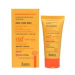 کرم ضد آفتاب SPF50 بژ طبیعی مناسب پوست چرب و مختلط | کاربا