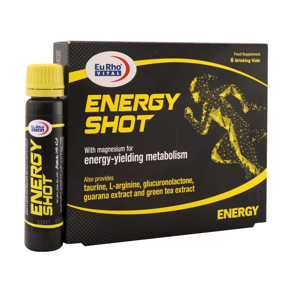 Eurho-Vital-Energy-Shot-6-Drinking ویال خوراکی انرژی شات ۶ عددی | یوروویتال - Image 1