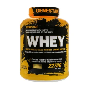 پودر پروتئین وی ژن استار 2270 گرم با طعم میلک شیک شکلات