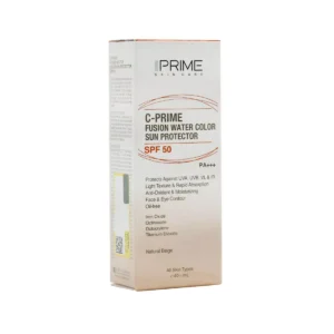 فلوئید ضد آفتاب اس پی اف 50 فیوژن واتر رنگ طبیعی حاوی ویتامین سی حجم 40 میلی لیتر پریم