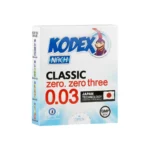 کاندوم 3 عددی فوق العاده نازک کلاسیک 0.03 | کدکس