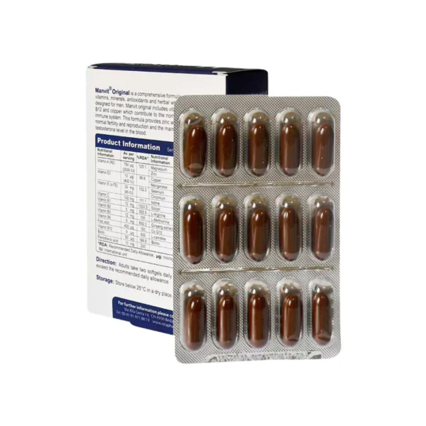 سافت ژل من ویت اورجینال مناسب آقایان تعداد 30 عدد ویواتیون - Image 2