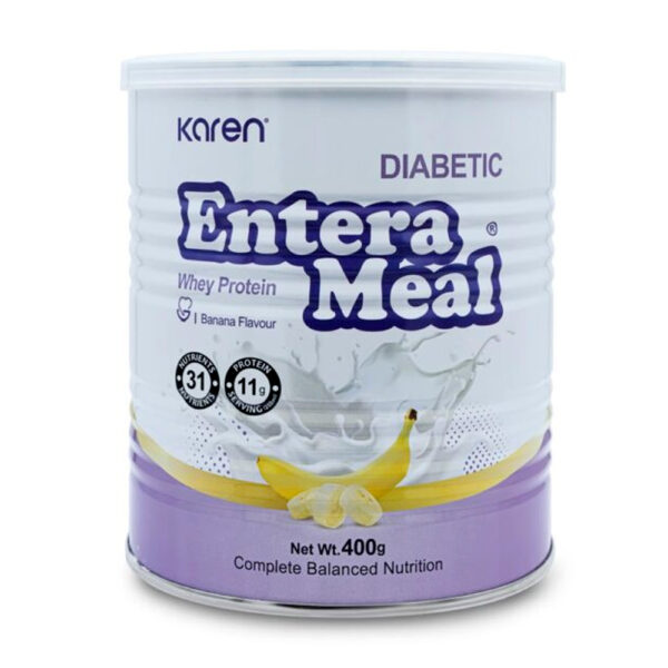 انترامیل دیابتی پودر خوراکی با طعم موز 400 گرم ـ کارن - Image 2