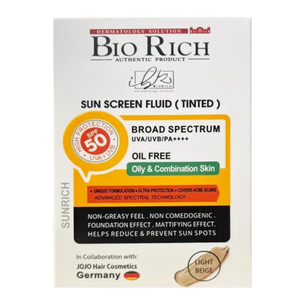 فلوئید ضدآفتاب رنگی مناسب پوست چرب فاقد چربی50 میلی لیتر | سانریچ بایوریچ - Image 2
